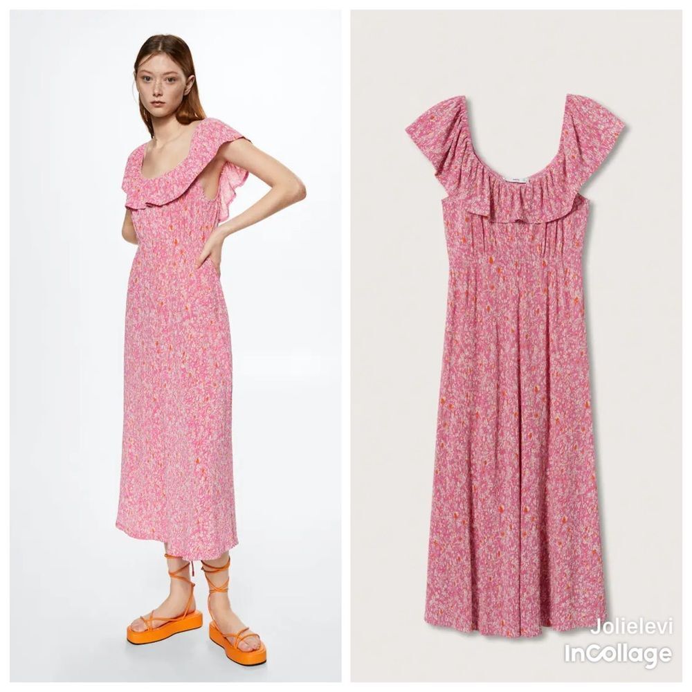 Mango Floral print dress